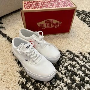 White Platform Vans